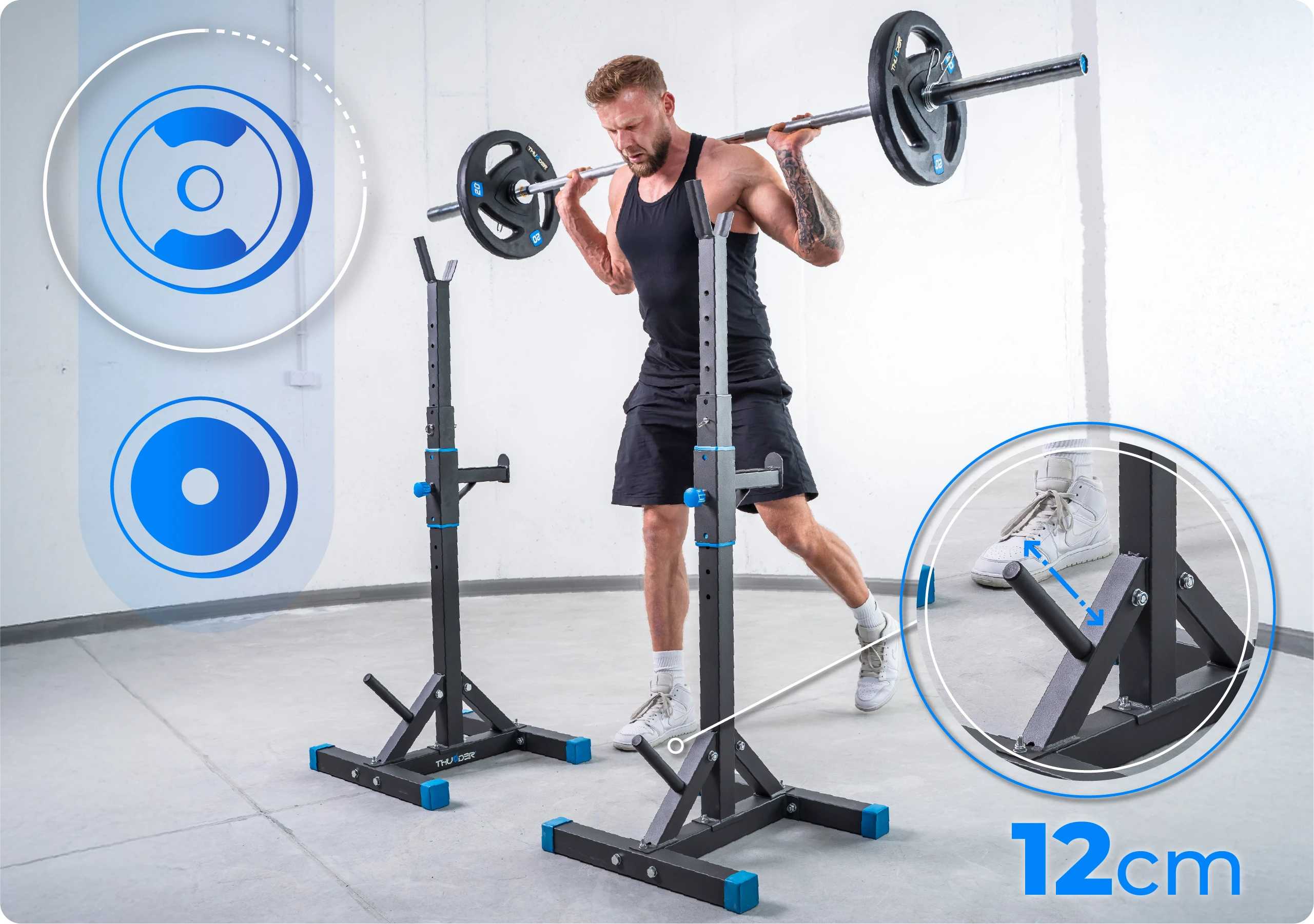 Adjustable height of PRESA stands