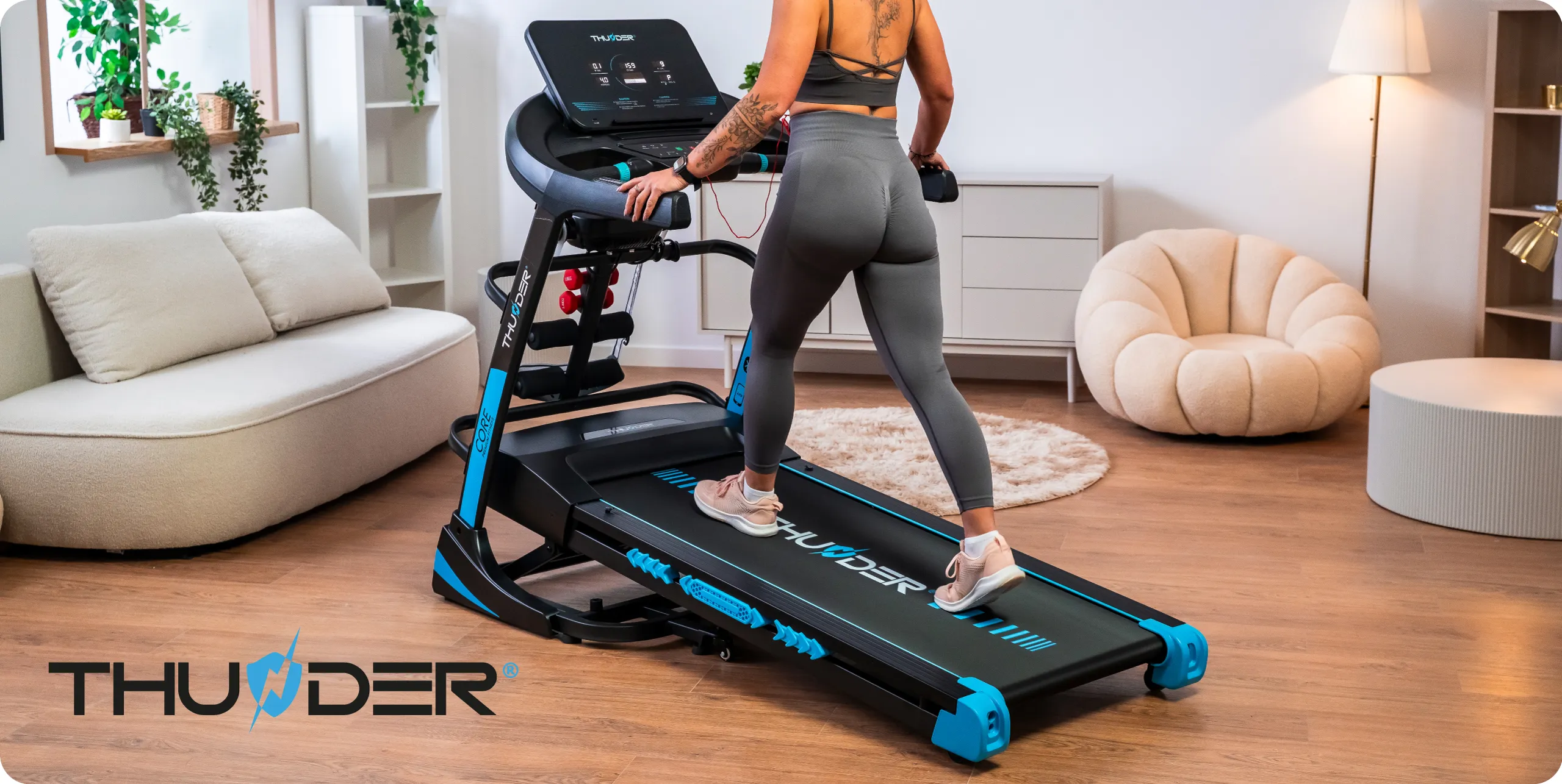 THUNDER PHENOM-S-BLACK Electric Treadmill