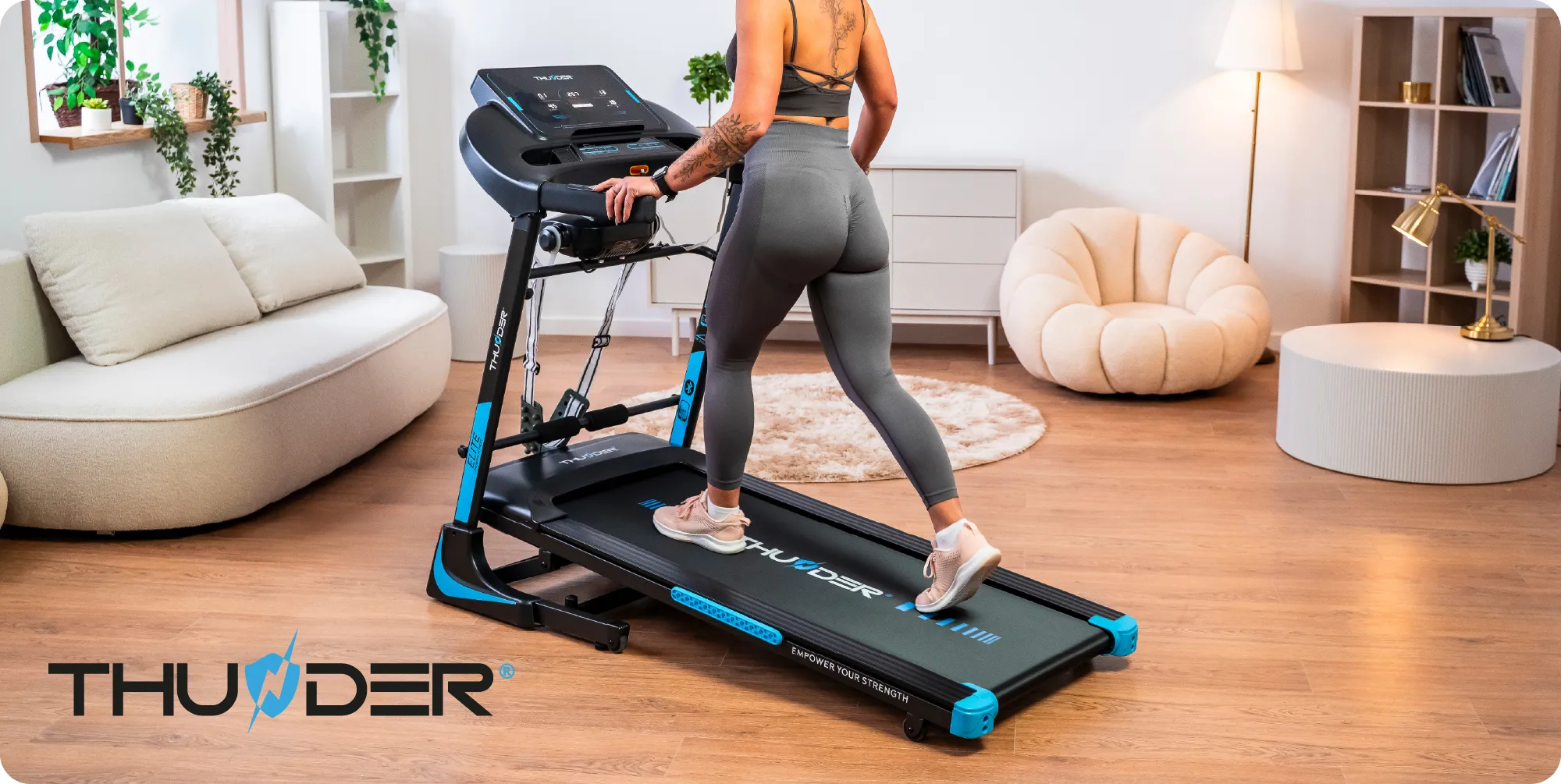 THUNDER PHENOM-S-BLACK Electric Treadmill