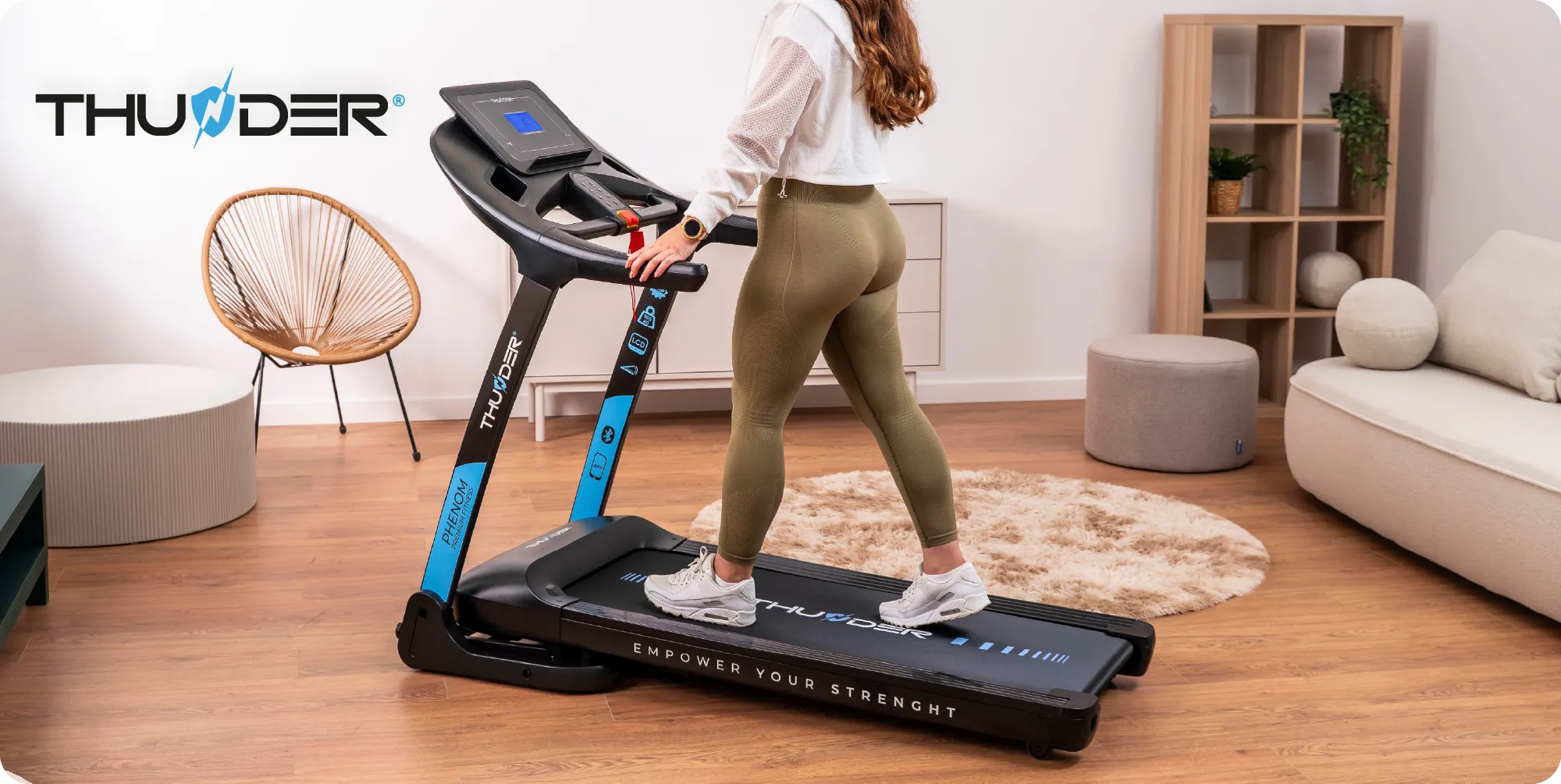 THUNDER PHENOM-S-BLACK Electric Treadmill