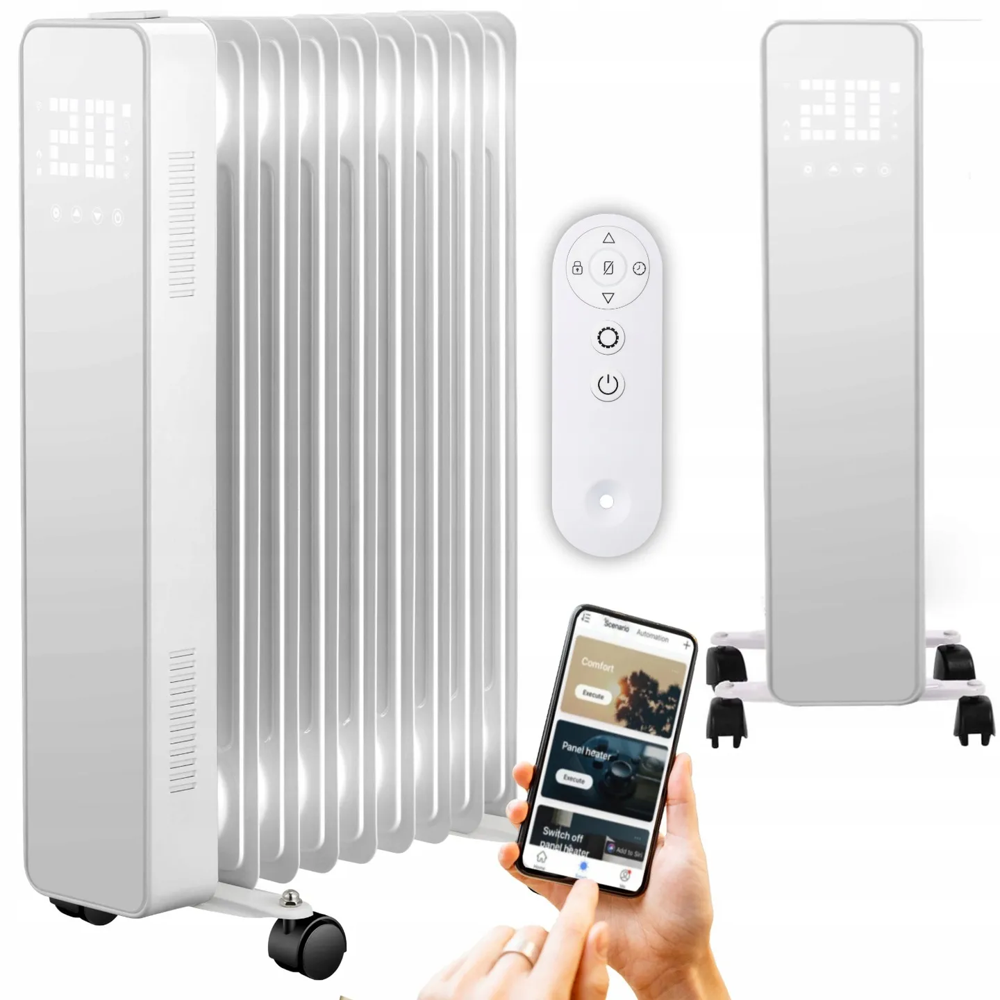 THUNDER SIMPLE-WHITE-2500W Electric Oil Heater