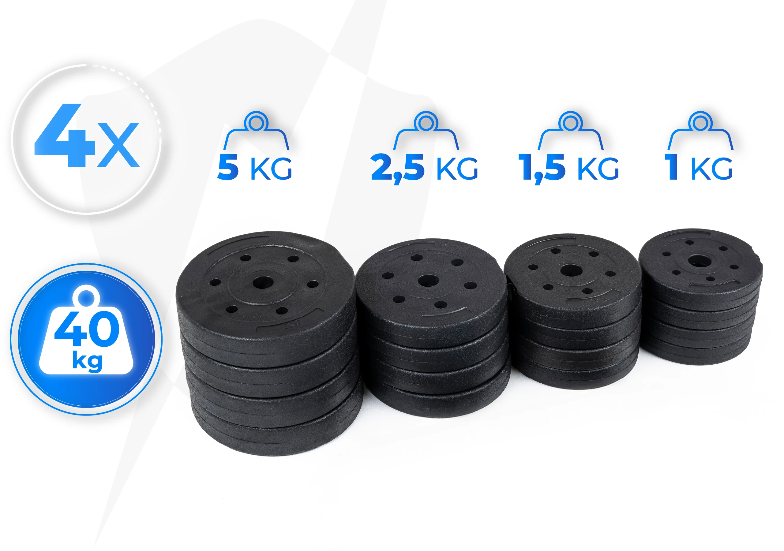 Adjusting the weight of the dumbbells