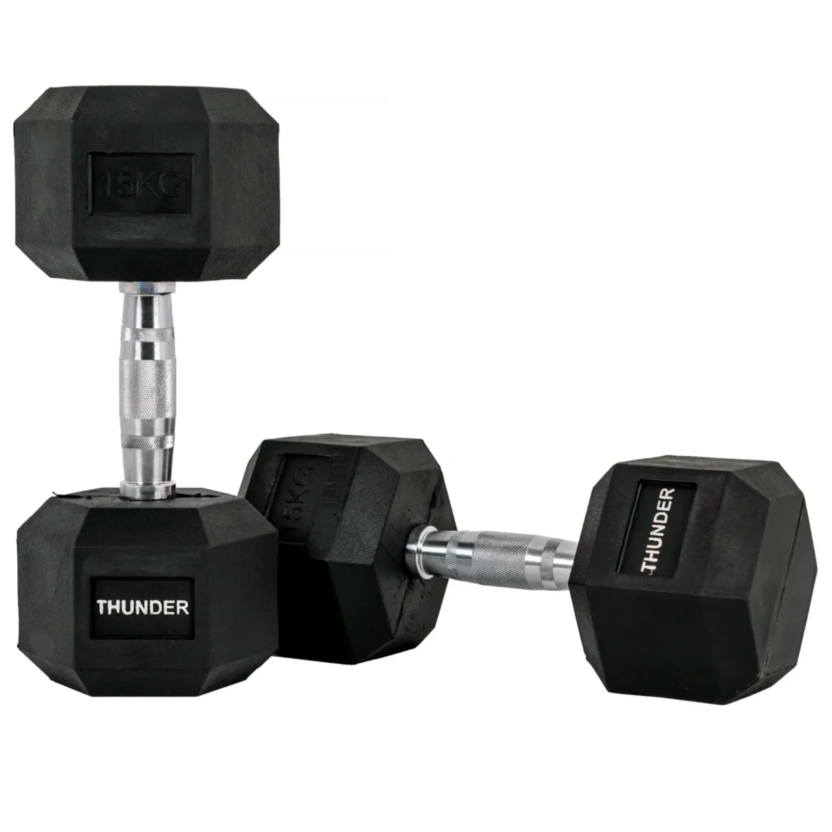 Hexagonal dumbbells 15 kg Thunder