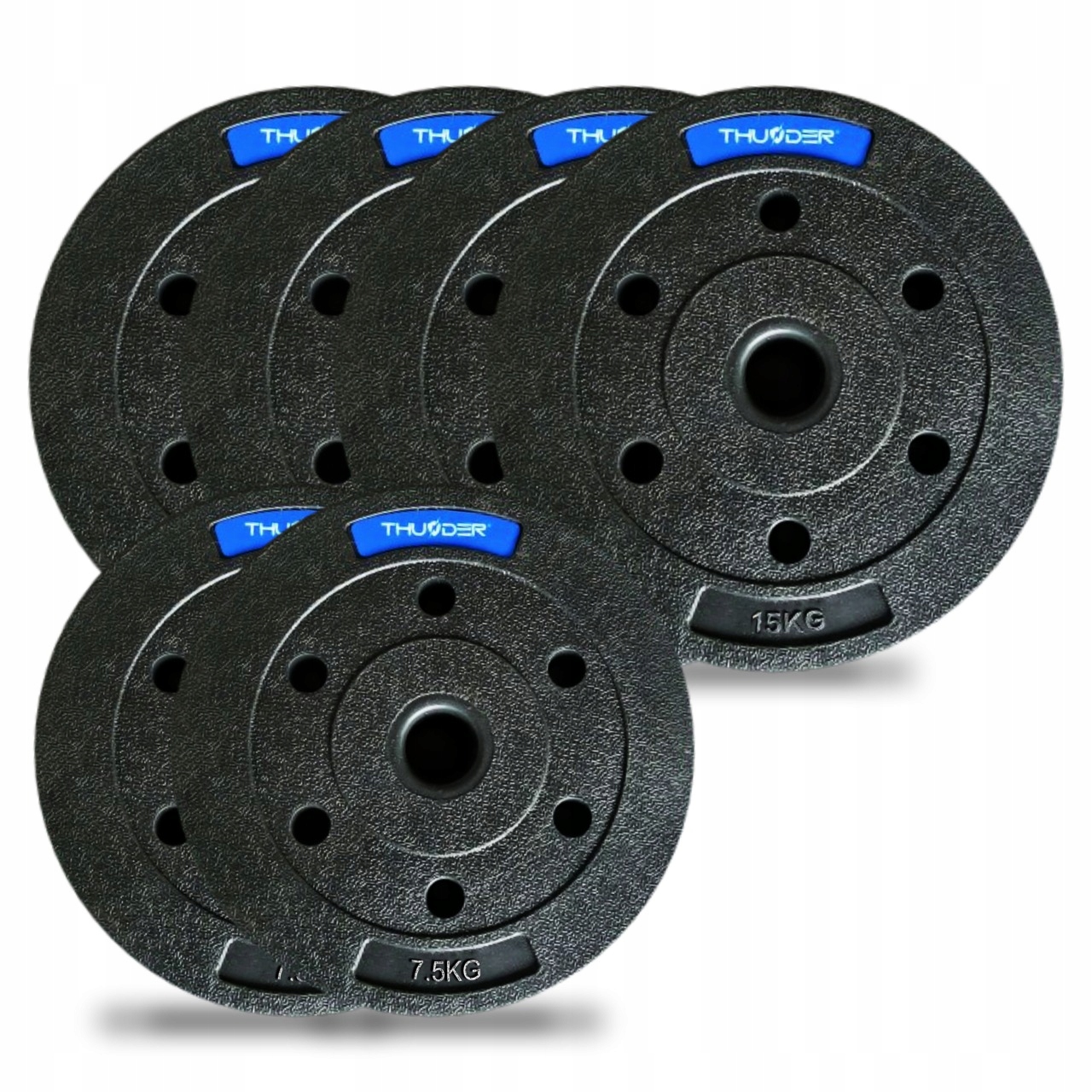 THUNDER bituminous weight set 2×7.5 kg + 4×15 kg