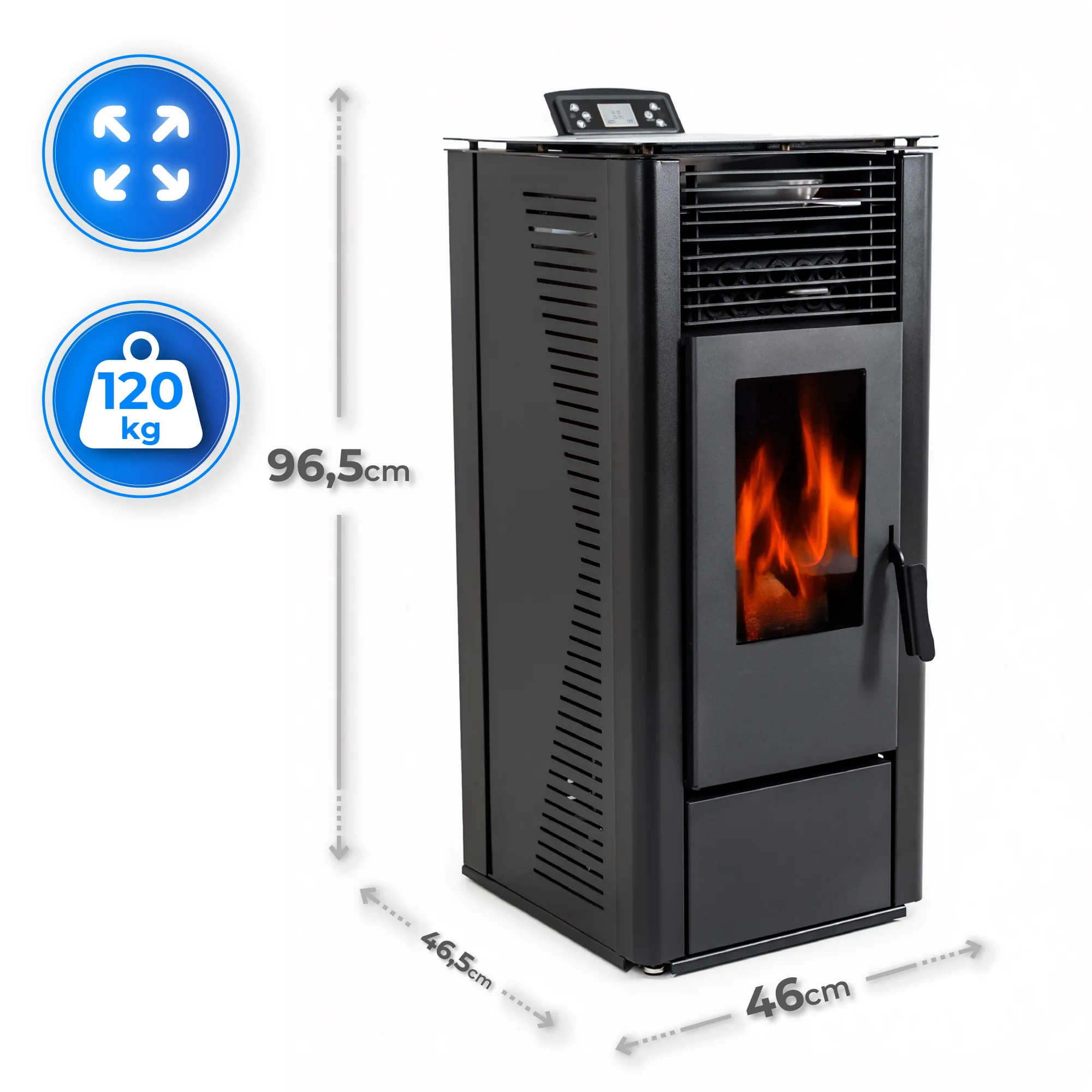 THUNDER ARIA-BLACK 12 kW Stove Specification