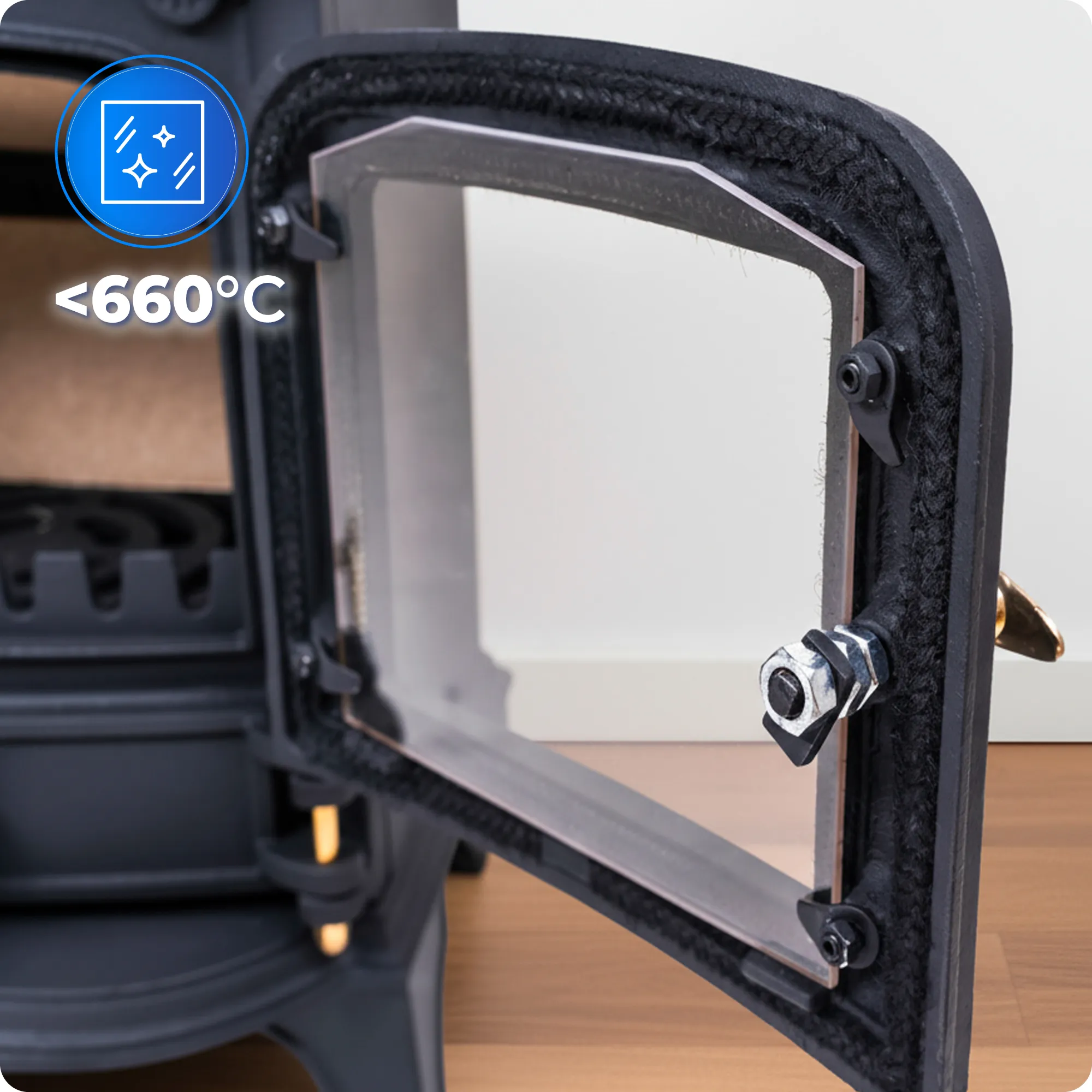 Aesthetic and functional Mitra stove