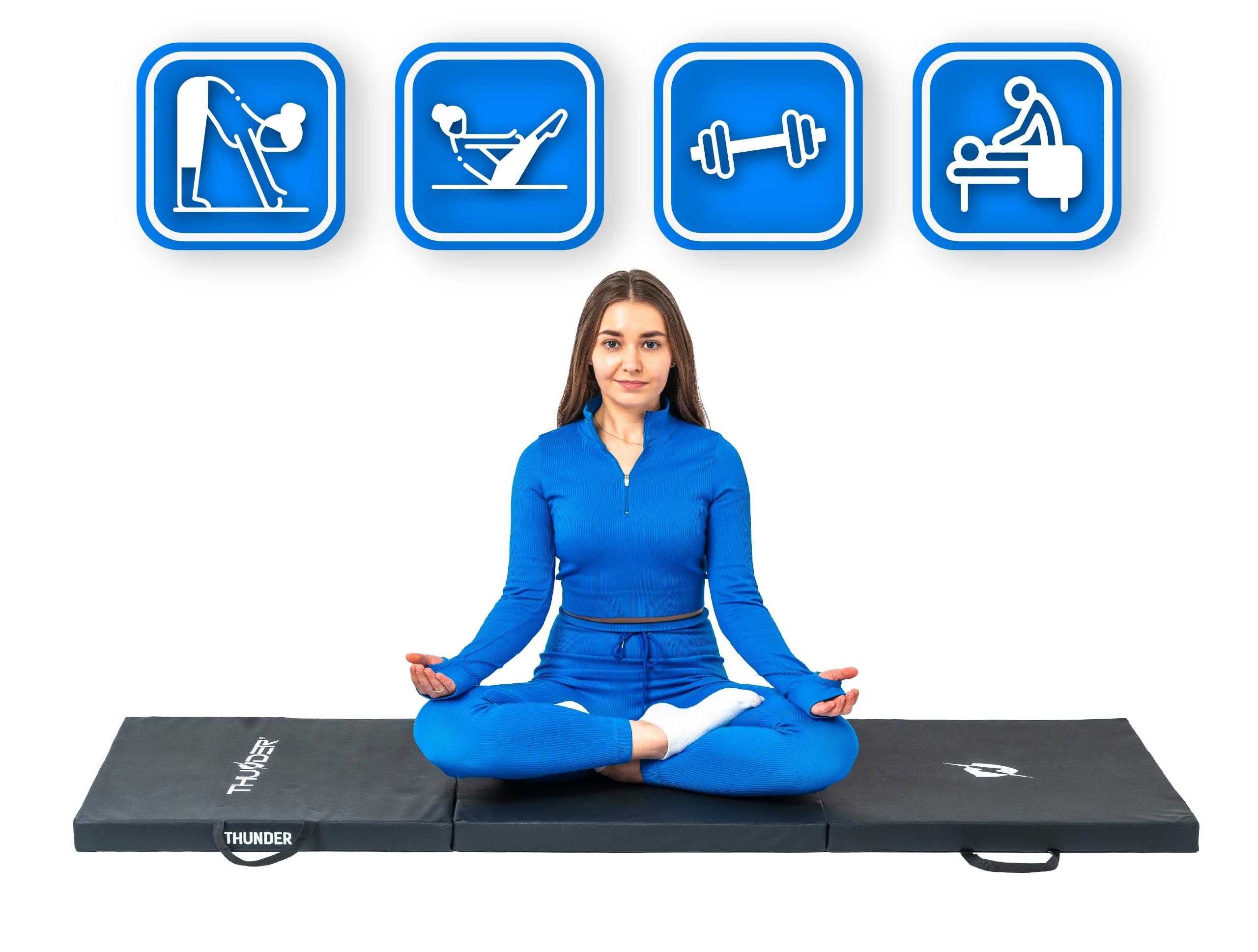 Thunder MG-02-BLACK Gymnastics Mat