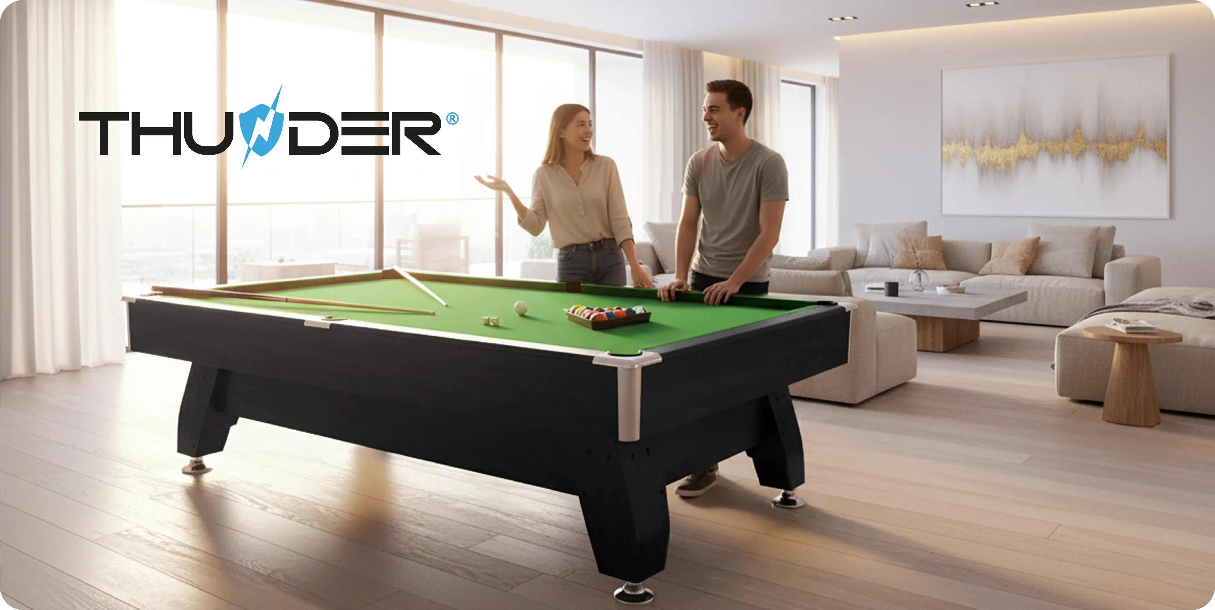 BOLD-BLACK-9FT Pool Table
