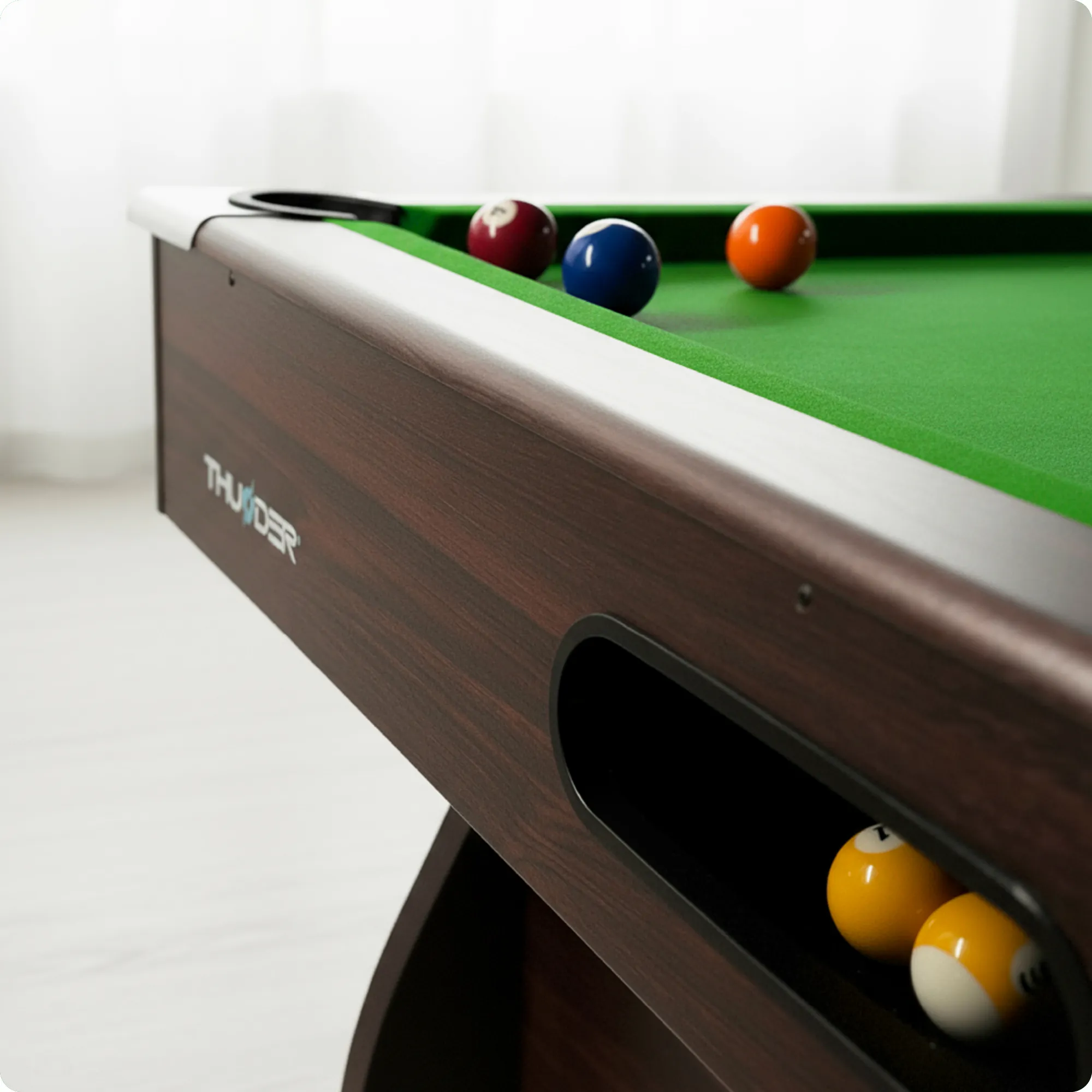BOLD-BROWN-7FT Pool Table Set