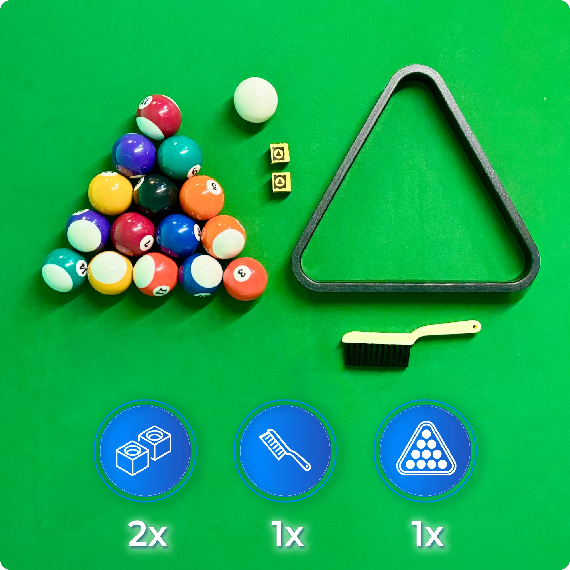 BOLD-BROWN-9FT Pool Table Set