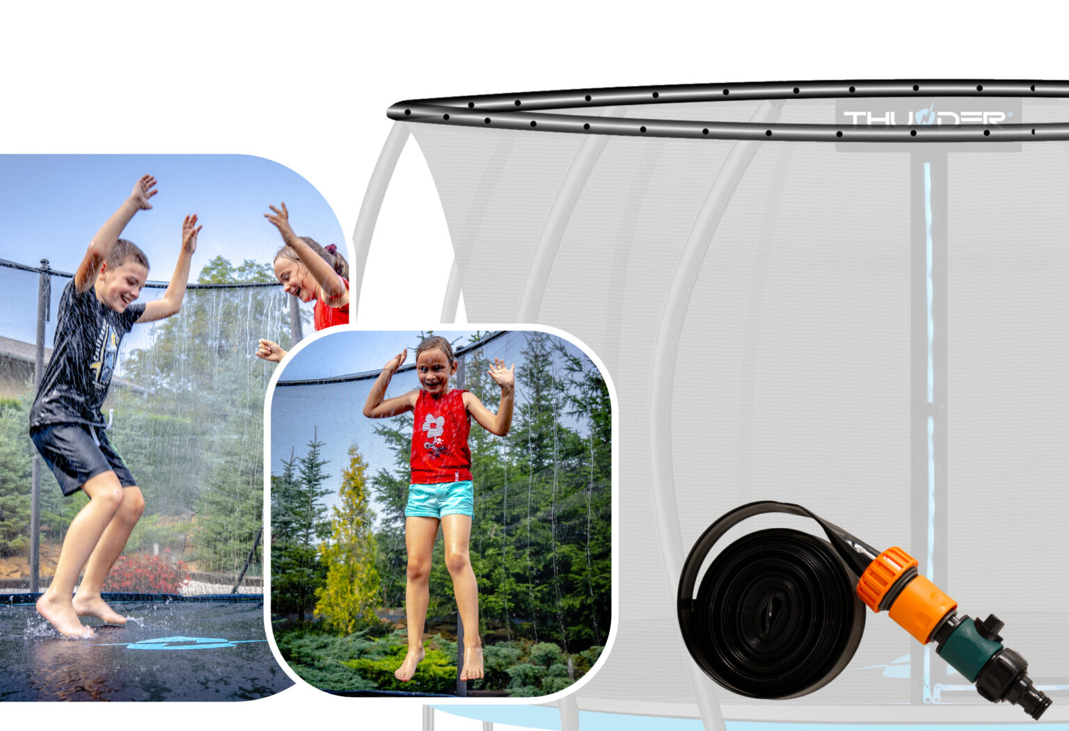 Trampoline sprinkler specifications