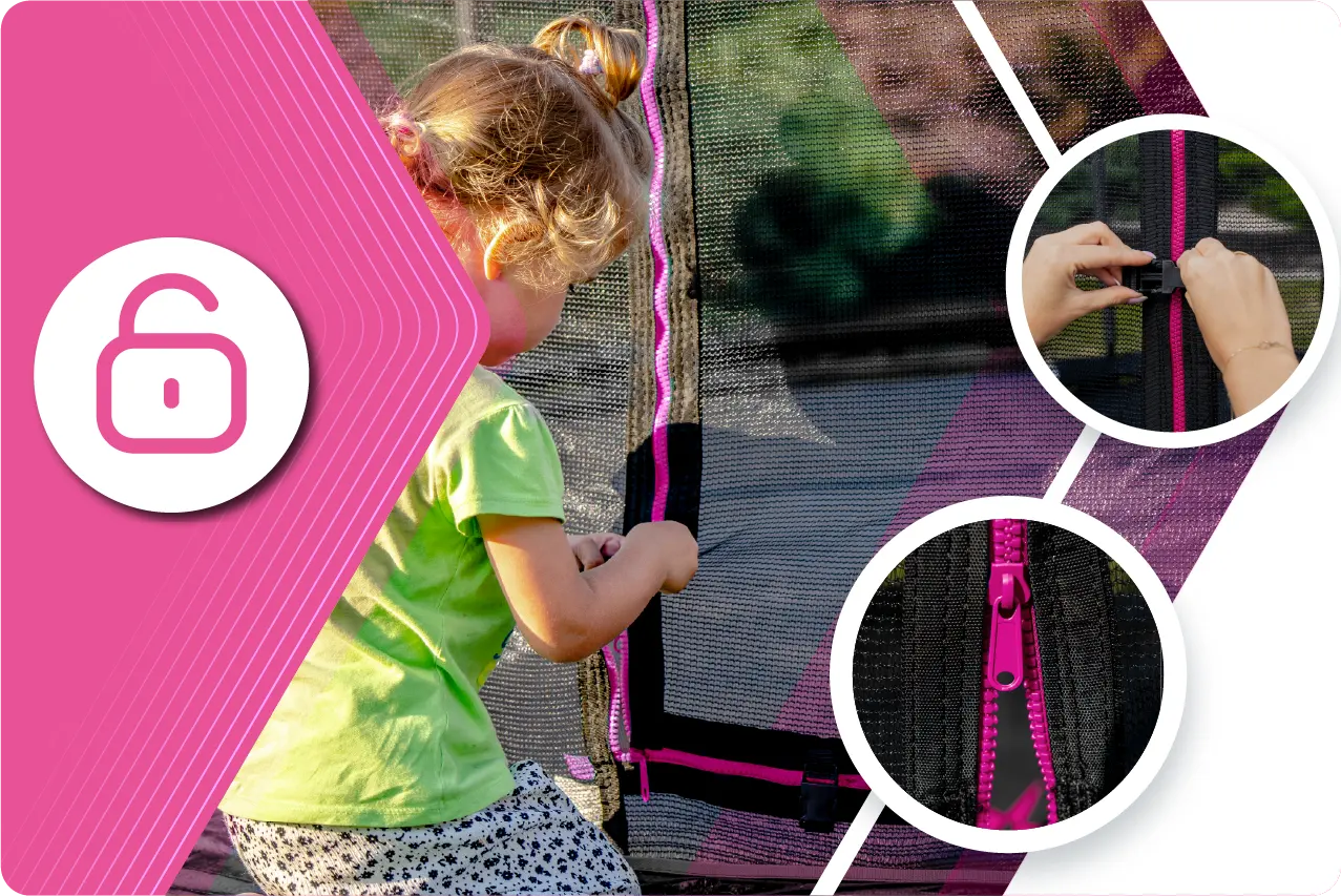 Safe Entrance Trampoline