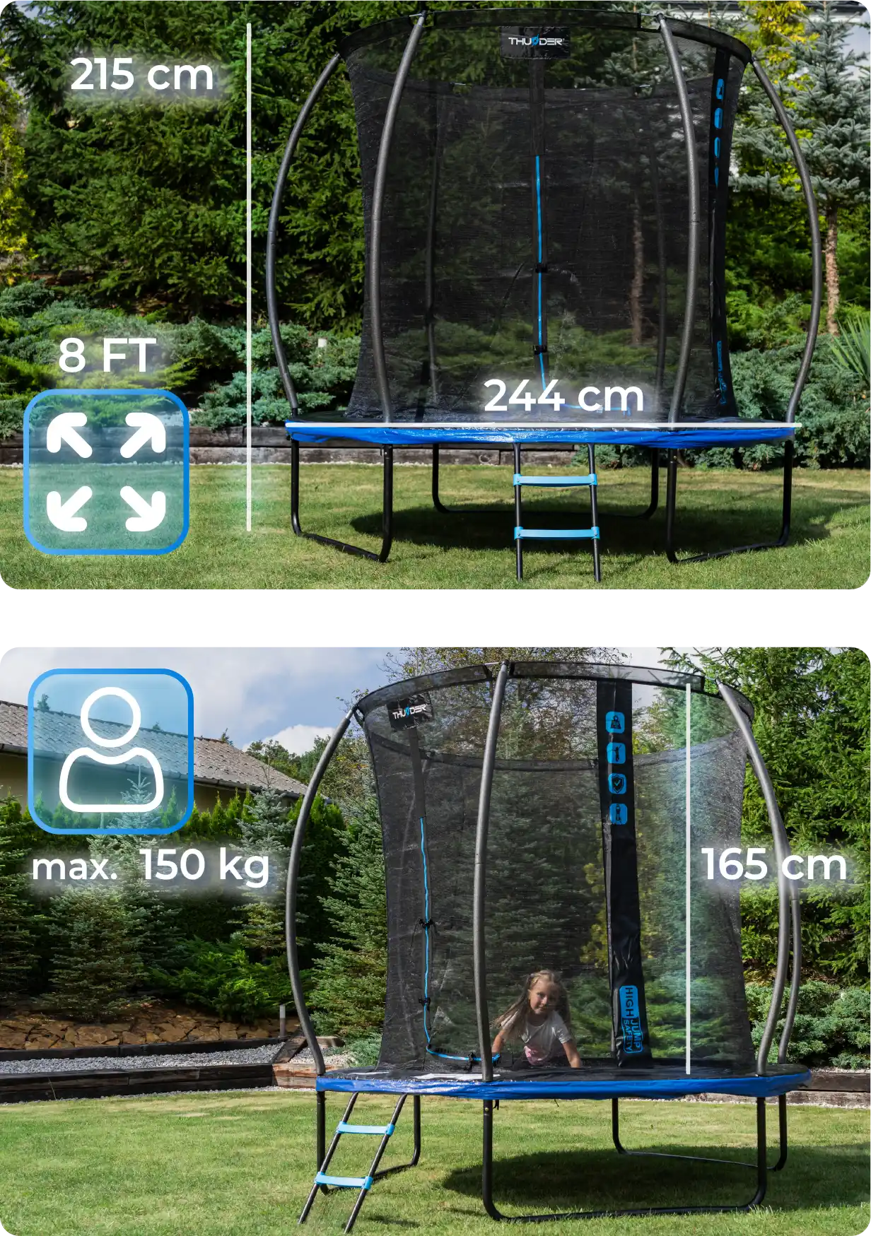 Galvanized elements, ladder, certificates