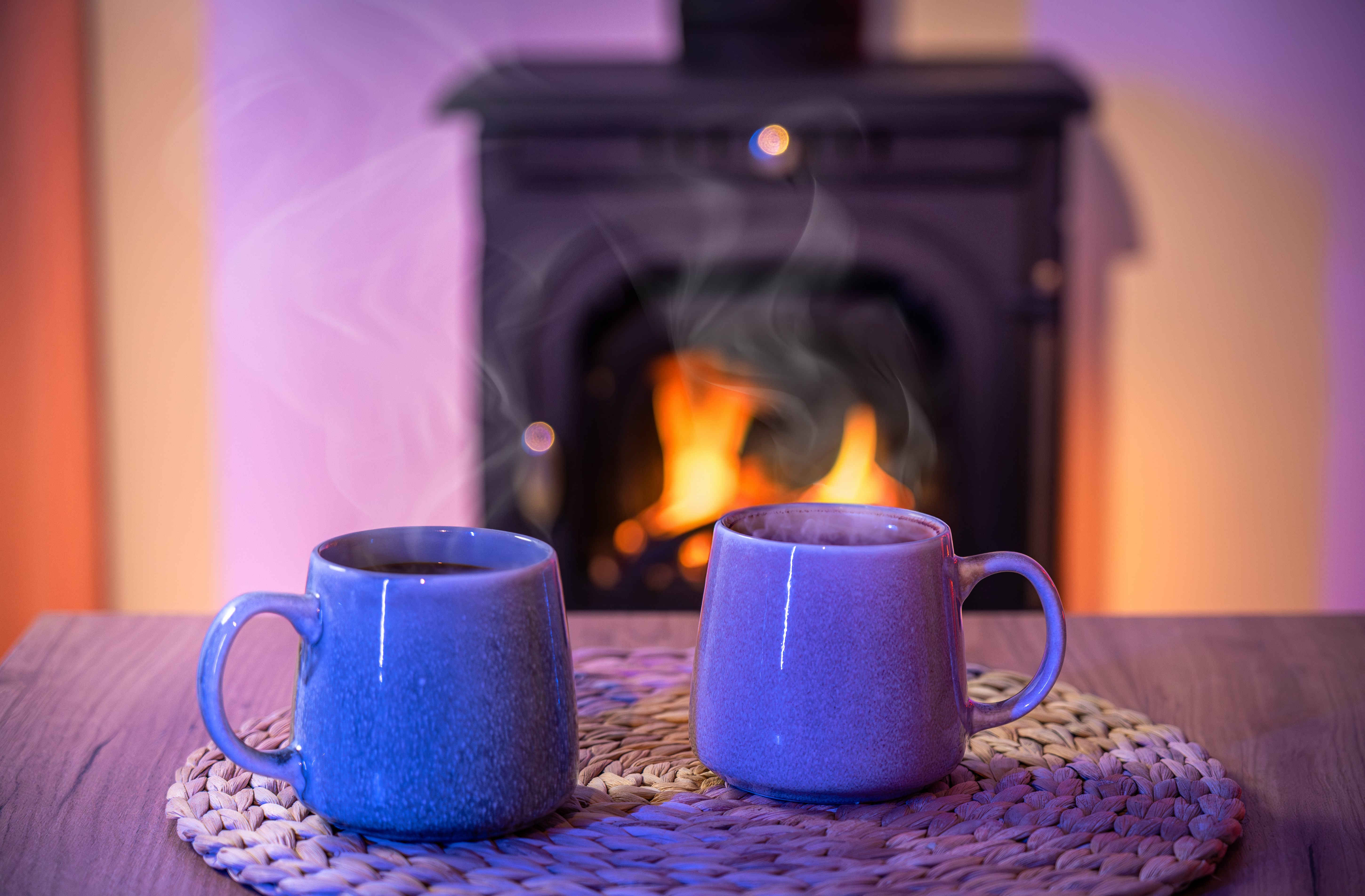 House with a warm chimney, symbol of effective heating