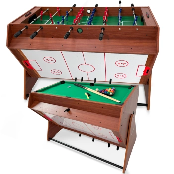 THUNDER SMART 3-in-1 wooden rotating game table 