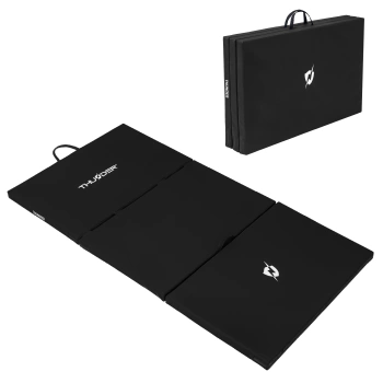 Black Gym Mat 197x100x5 cm THUNDER
