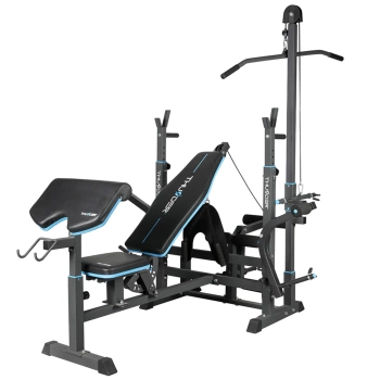 Training bench with pulley and preacher curl THUNDER VIGOR-C