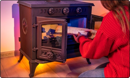 Cast iron wood stove ATAR 10 kW