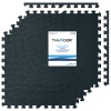 Black Exercise Puzzle Mat 60x60 cm THUNDER