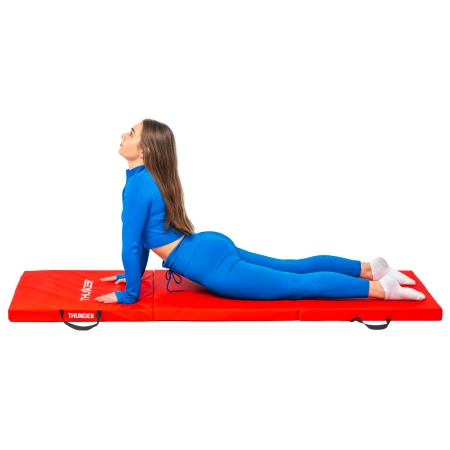 Red Gym Mat 180x60x5 cm THUNDER