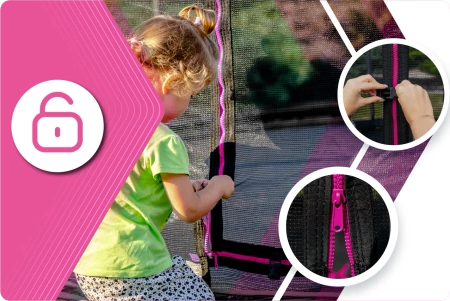 THUNDER INSIDE ULTRA 16FT 488 cm trampoline PINK