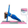 Pink-Gray Exercise Puzzle Mat 60x60 cm THUNDER