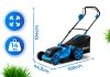Hexwelt HW-KA-40 cordless lawn mower 40cm 40V 8Ah