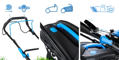 Hexwelt HW-KS-150 petrol lawn mower 46cm 2.6kW self-propelled