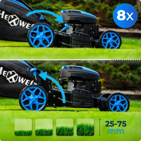 Hexwelt HW-KS-200 petrol lawn mower 51cm 3.8kW self-propelled