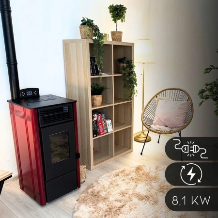 Pellet stove SOPHIA RED 8.1 kW