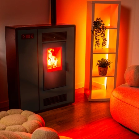 Pellet stove ARIA BLACK 12 kW