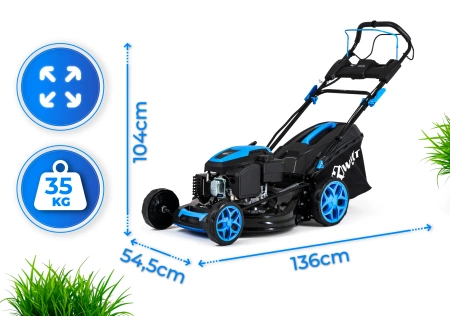 Hexwelt HW-KS-224 petrol lawn mower 53cm 4.4kW self-propelled