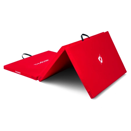 Red Gym Mat 197x100x5 cm THUNDER