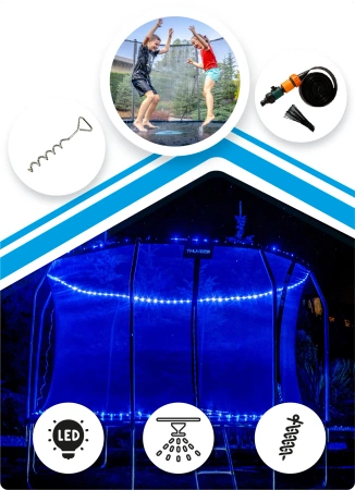 THUNDER INSIDE ELITE 16FT (488 cm) BLACK trampoline