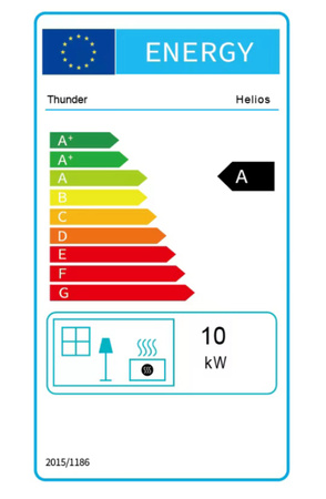 Cast iron wood stove HELIOS 10 kW