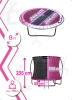 THUNDER INSIDE ULTRA 8FT 244 cm trampoline PINK
