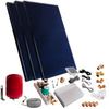 Solar kit with three 2m² flat plate solar collectors without solar cable and without tank