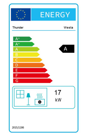 Cast iron wood-burning stove WESTA 17 kW