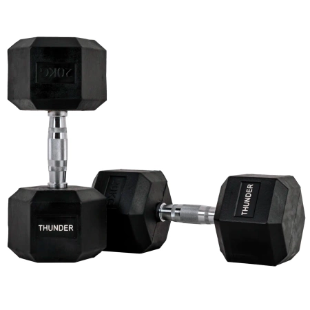 Hex dumbbell THUNDER 20 kg