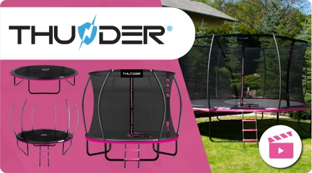 THUNDER INSIDE ULTRA 8FT 244 cm trampoline PINK