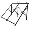 Frame for two 2,5m flat plate collectors