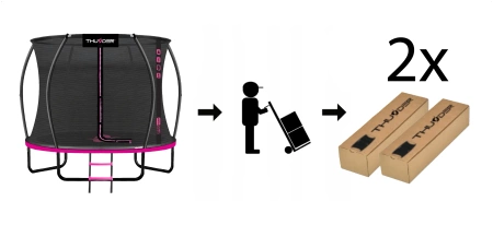THUNDER INSIDE ULTRA 10FT 305 cm trampoline PINK