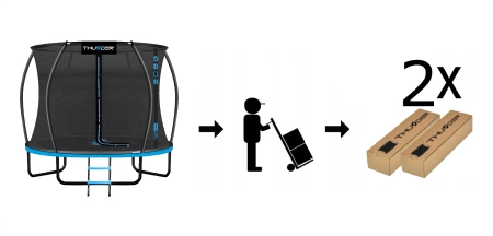 THUNDER INSIDE ULTRA 8FT 244cm trampoline BLUE