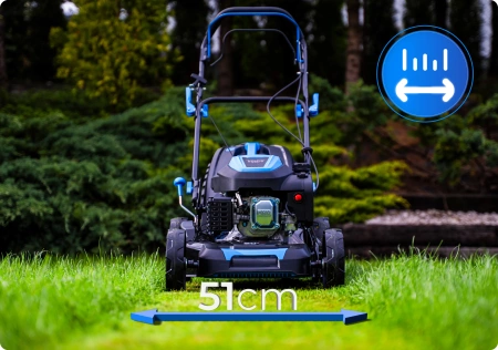 Hexwelt HW-KS-200 petrol lawn mower 51cm 3.8kW self-propelled