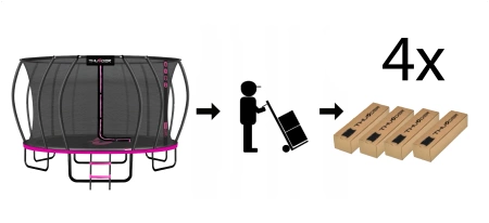 THUNDER INSIDE ULTRA 16FT 488 cm trampoline PINK