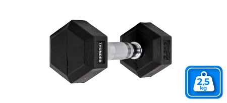 Hex dumbbell THUNDER 2,5 kg