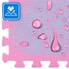 Pink-Gray Exercise Puzzle Mat 60x60 cm THUNDER