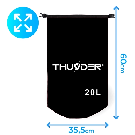 Waterproof Bag 20 L THUNDER black