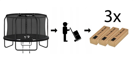 THUNDER INSIDE ELITE 14FT (427cm) BLACK trampoline