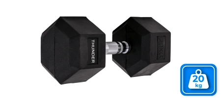 Hex dumbbell THUNDER 20 kg